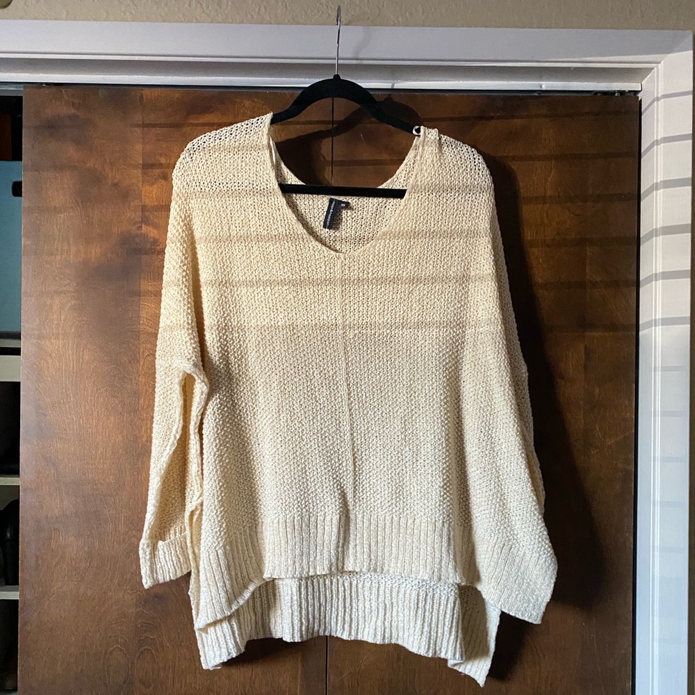 Cream long sleeve sweater